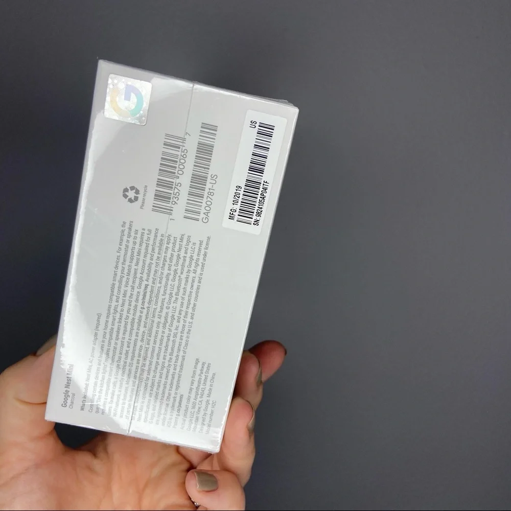 Google Nest Mini - smart speaker with Google assistant